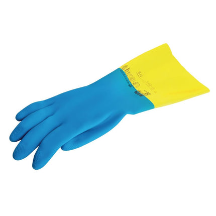 Waterproof Heavy-Duty Work Gloves Blue and Yellow | MAPA Alto 405 | L 5
