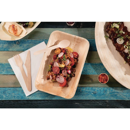 Compostable Biodegradable Wooden Knives 16.5cm | Fiesta 6