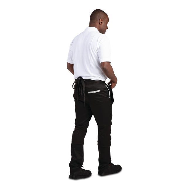 Unisex Waist Apron Black with Wide Pocket | Whites 2