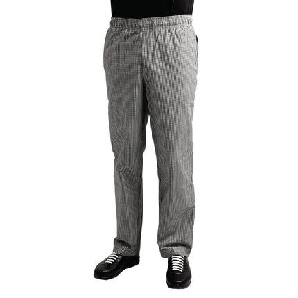 Unisex Teflon Coated Chef Trousers Black-White Check XS | Whites Easyfit 8
