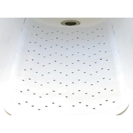 Anti-Slip Bath Mat with Suction Cups | Mitre Essentials | 74x34cm | White 3