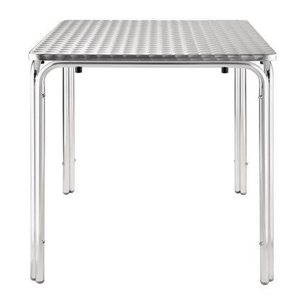 Bolero Stackable Square Stainless Steel Table 70cm