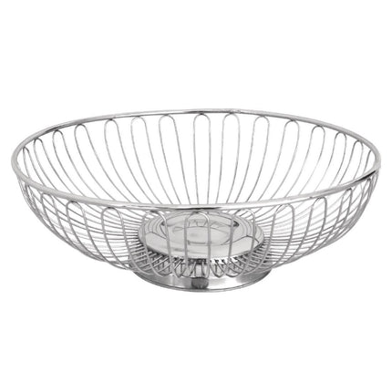 Open Stainless Steel Bread and Fruit Basket | Olympia | 25.5 cm