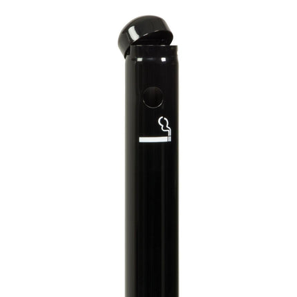 Smokers Pole Black Stainless Steel 100cm | Securit 6