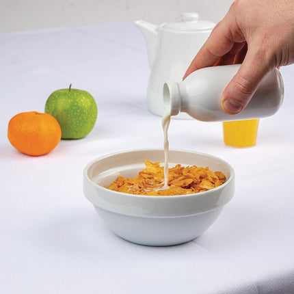 Olympia Whiteware Stackable Porcelain Bowl 14.5cm 8