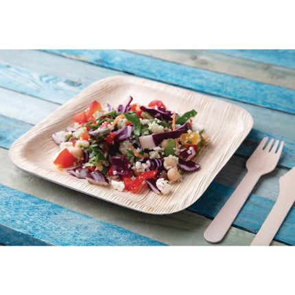 Compostable Square Palm Leaf Plates 200mm | Fiesta 3