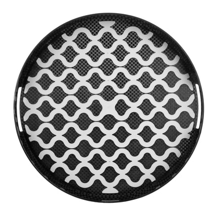 Round Kristallon Polycarbonate Non-Slip Tray with Handles 405mm | Olympia 2