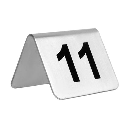 Stainless Steel Table Numbers 11-20 | Olympia | 10 Pieces