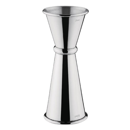 Stainless Steel Double-Sided Jigger 25/50ml | Olympia