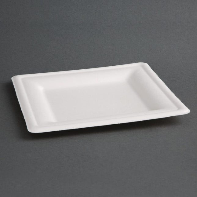 Compostable Bagasse Square Plates 261mm | Fiesta 2