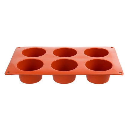 Silicone Muffin Baking Mold for 6 Muffins | Pavoni Formaflex