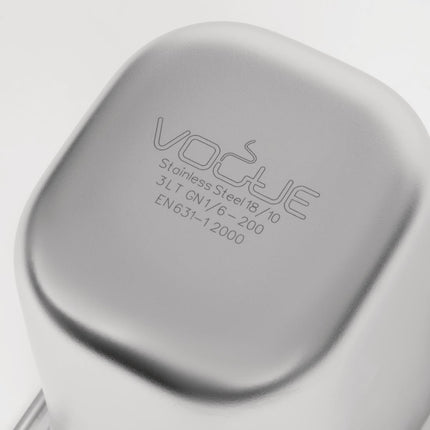 Stainless Steel GN 1/6 Container 200mm Depth | Vogue | 176x162mm 7