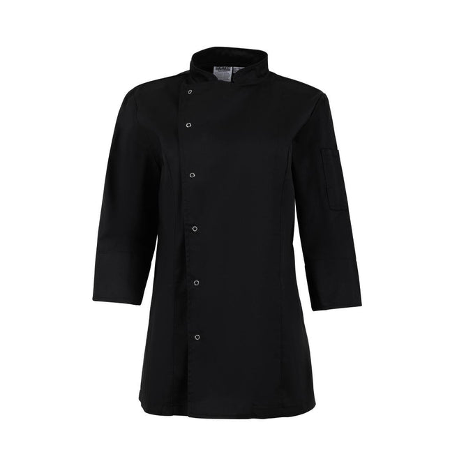 Women's Tailored Black Chef Jacket | Whites | Size S