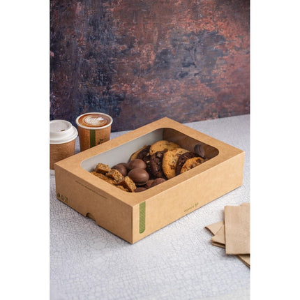 Compostable Medium Sandwich Boxes with Lid | Vegware 2