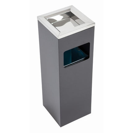 Square Waste Bin with Ashtray 60cm x 20cm x 20cm | Bolero 3