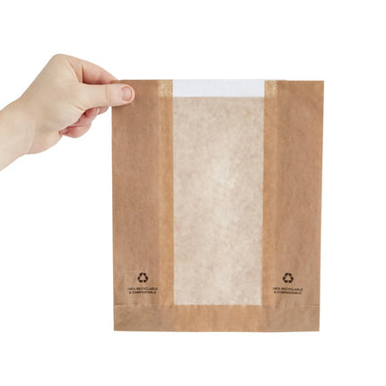 Fiesta Compostable Food Bags with Parchment Window 4