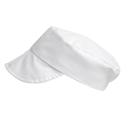 White Bakers Cap | Polyester/Cotton Blend | Universal Size 2
