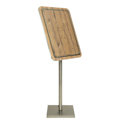 Securit Black Steel 8xA4 Information Display with Pole and Base 4