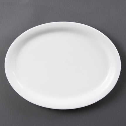 Oval Serving Platter 29.2cm | Olympia Whiteware | Set of 6