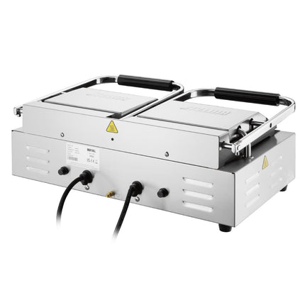 Double Contact Grill with Flat & Ribbed Plates | Buffalo 7