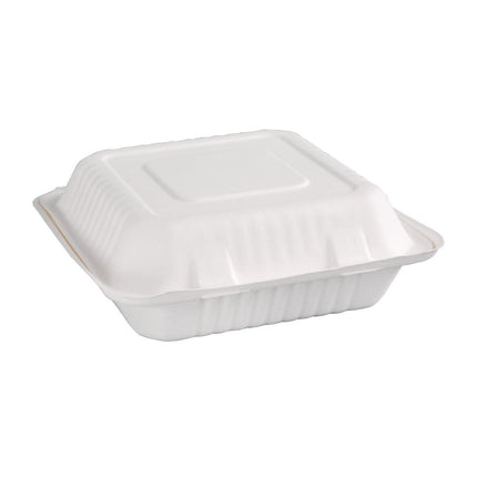 Compostable Bagasse Food Boxes 236mm | Fiesta 2
