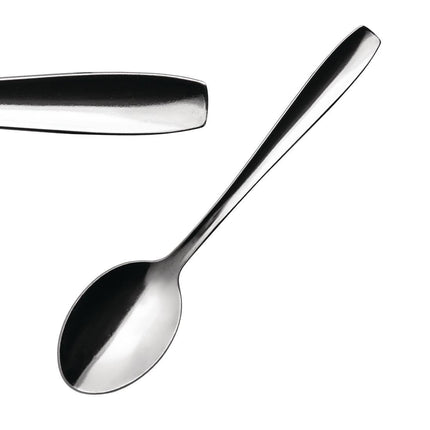 Hotel Dessert Spoons Polished Stainless Steel 18/0 | Comas | Set of 12