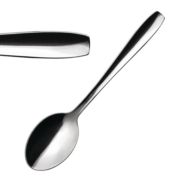 Hotel Dessert Spoons Polished Stainless Steel 18/0 | Comas | Set of 12