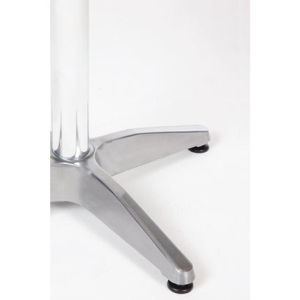 Round Stainless Steel Bistro Table 60cm Grey | Bolero 5