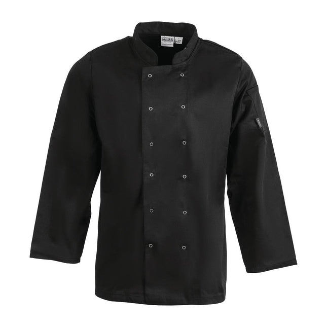 Unisex Long Sleeve Black Chef Jacket | Whites Vegas | XS