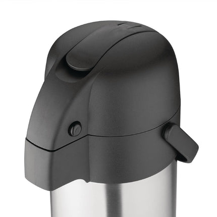 Olympia Stainless Steel Pump Thermos Jug 2.5 L 4