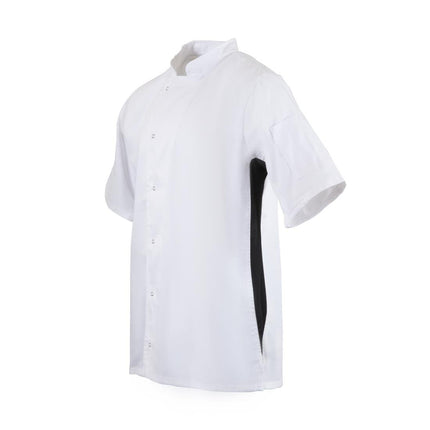Lightweight Chef Jacket White with Black Contrast | Whites Nevada | XL 3