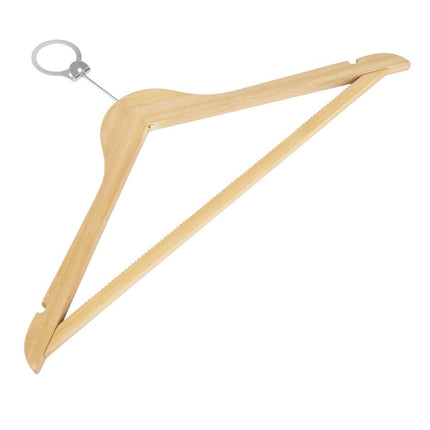 Wooden Security Hangers with Antitheft Ring | Bolero 2