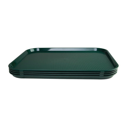 Polypropylene Serving Tray with Anti-Slip Texture | Olympia Kristallon | 45 x 35 cm | Green 3