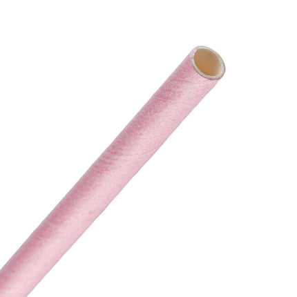 Compostable Pink Paper Straws | Fiesta 6