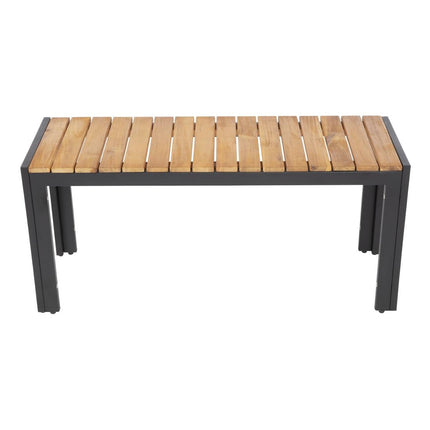 Industrial Steel and Acacia Wood Benches 100cm | Bolero | 2 Pieces 3