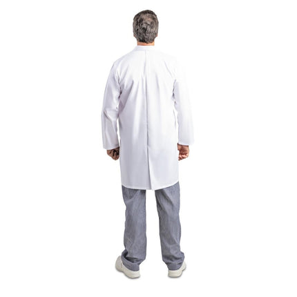Unisex Durable Comfortable Work Jacket M with Back Vent | Whites 4
