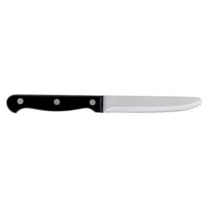 Steak Knives with Rounded Tip Black Handle 21.5cm | Olympia | Set of 12 3