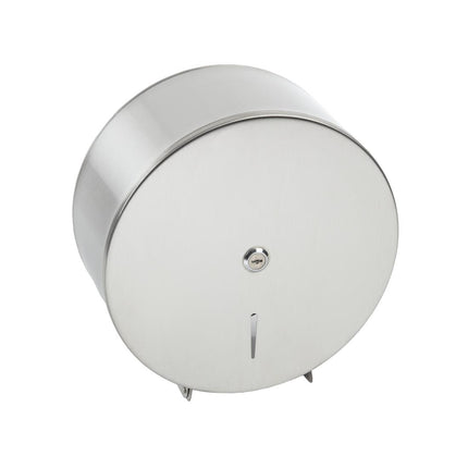 Stainless Steel Jumbo Toilet Roll Dispenser | Jantex 7