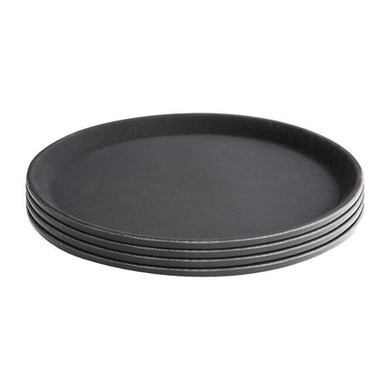 Olympia Kristallon Round Non-Slip Polypropylene Tray 35.6 cm 2