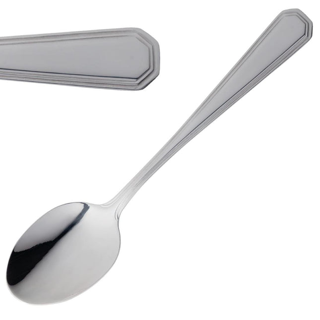 Dessert Spoons Polished 18/0 Stainless Steel | Olympia Monaco | 12 Pieces