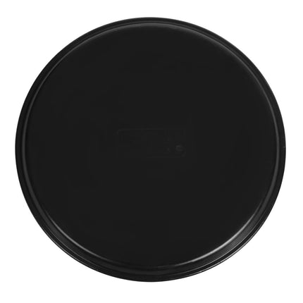 Round Black Anti-Slip Fiberglass Serving Tray 35.5cm | Cambro Camtread 5