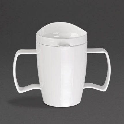 Kristallon Heritage kozarci za pijačo s pokrovom 300ml, beli | Olympia | Set 4
