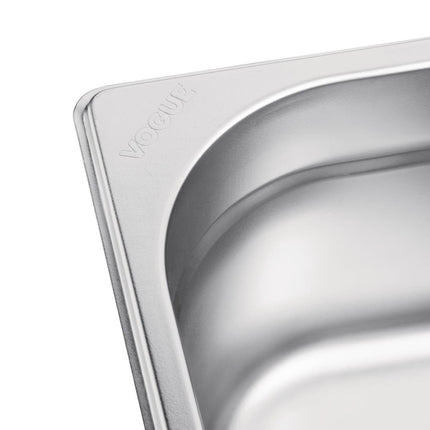 Stainless Steel GN 1/3 Container 100mm | Vogue | 325x176mm 5
