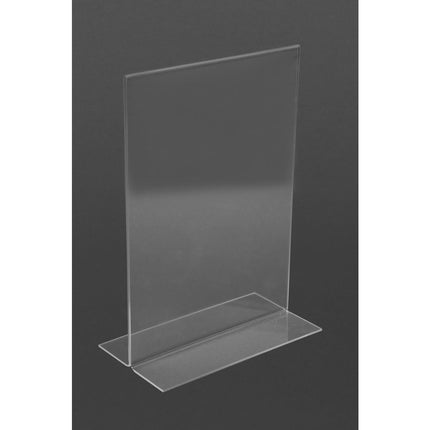 Acrylic Straight Menu Holder A5 | Olympia 6
