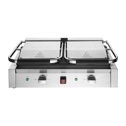 Bistro Double Ribbed Contact Grill | Buffalo 9