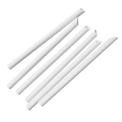 Compostable Bubble Tea Straws 12mm x 210mm | Fiesta White 2