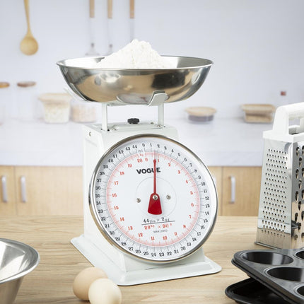20kg Kitchen Scale with Large Stainless Steel Bowl | Vogue 6