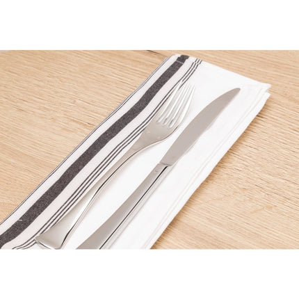 Black Striped Napkins 56x46cm (10 Pieces) 2