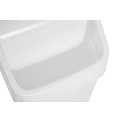 White SYR Waste Bin with Swing Lid 6