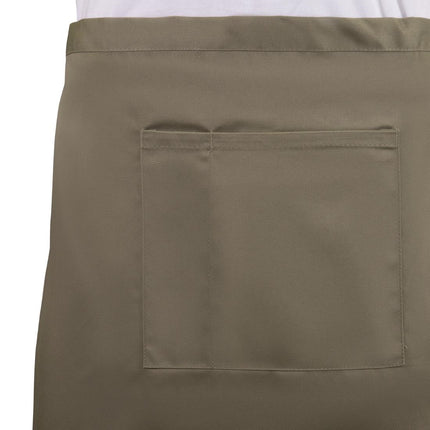 Short Bistro Apron Light Brown | Whites 7